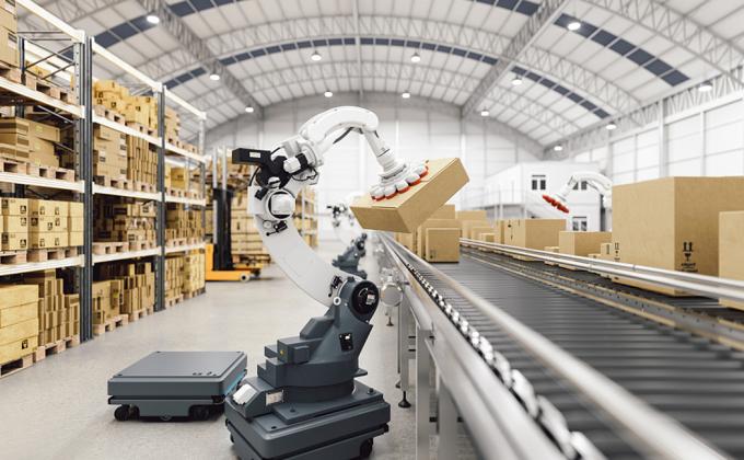 Application PC-aidée industrielle de scénario de robot mobile d'AGV