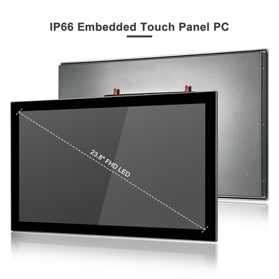 Le PC industriel Fanless d'écran tactile conjuguent Lan Pc Vesa Mount 24&quot; 1920 x 1080