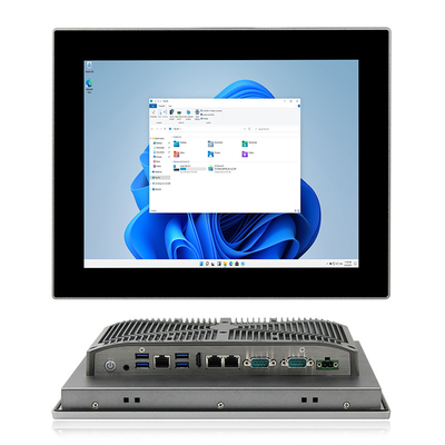 Le PC industriel d'écran tactile de bâti de mur J6412 3*LAN a inclus l'avant IP65 d'AIO