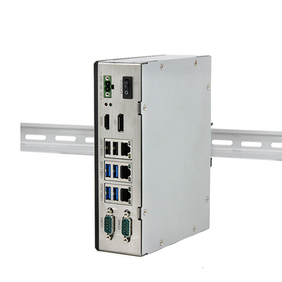PC Fanless industriel de rail DIN mini Windows10/11 8gb avec le LAN de 3 X