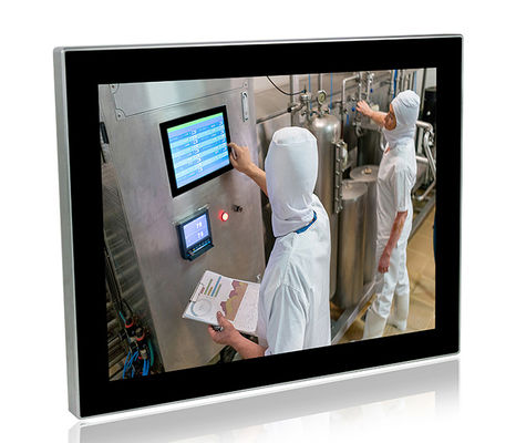 Moniteur imperméable d'ordinateur de l'écran tactile SUS304 d'acier inoxydable de PC de panneau de lavage à grande eau d'IP69K