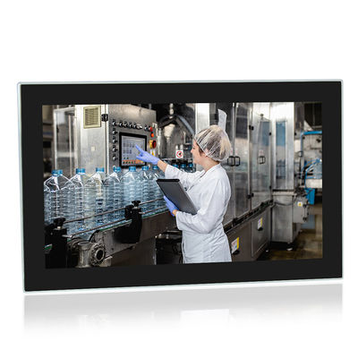 PC de panneau d'acier inoxydable de l'industrie chimique HDMI, ordinateur IP66 médical Fanless