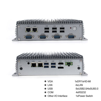 LAN 4305U 4 10 USB 4 industriel Fanless de RS232 Mini Pc Intel 8ème