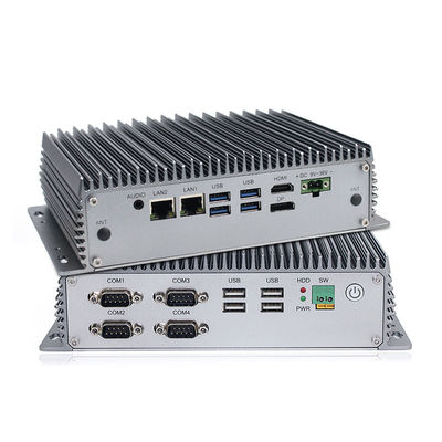 8ème PC incorporé industriel de boîte d'unité centrale de traitement de la GEN I3 I5 de mini PC Fanless pour le calcul de bord