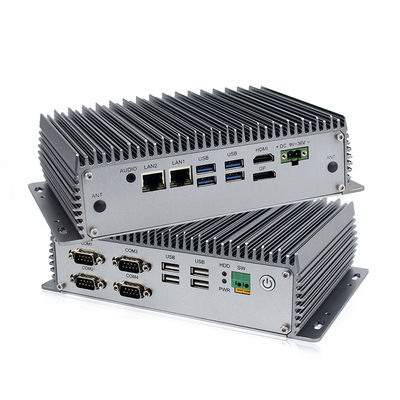 Intel I5 a enfoncé le mini ordinateur industriel Fanless de PC conjuguent port de COM de Lan With Rs 232