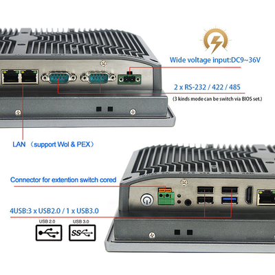 Catégorie incluse industrielle TPM2.0 8ème Gen Core I5 de pouce IP65 du PC 10 d'écran tactile