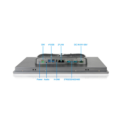 17&quot; PC incorporé d'écran tactile Windows11 Fanless tout dans un PC capacitif d'écran tactile