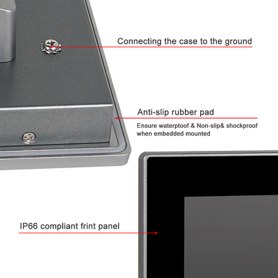 Mur de PC de Mini Industrial Touchscreen montant 13,3 » FHD tout à un 10 points du noyau I5 de contact