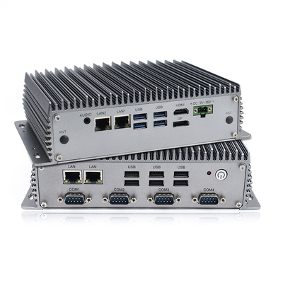PC incorporé industriel de boîte d'unité centrale de traitement d'I3-8145U Dual Core 2.1GHz avec 4 X RS232