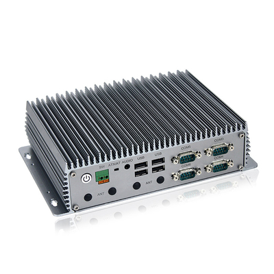 Le 12ème quadruple de la GEN J6412 de mini PC industriel Fanless creuse 2.0GHz 3xLAN RS232 RS422 RS485