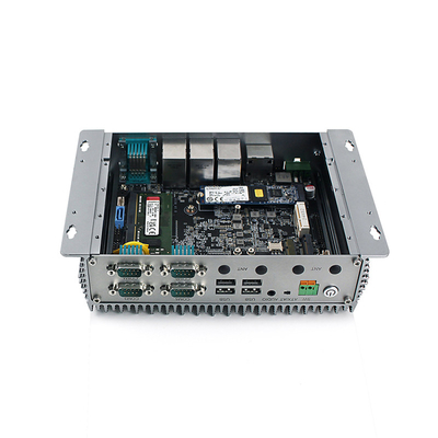 Disque transistorisé incorporé Fanless 3xRJ45 Lan Linux/Win10 de Mini Computer J6412 DDR4 M.2 pro