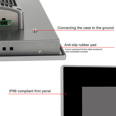 15&quot; PC industriel Fanless du 8ème écran tactile multi capacitif AIO de la GEN I3 Linux