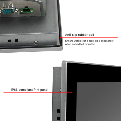 Le PC industriel d'écran tactile de bâti de mur J6412 3*LAN a inclus l'avant IP65 d'AIO
