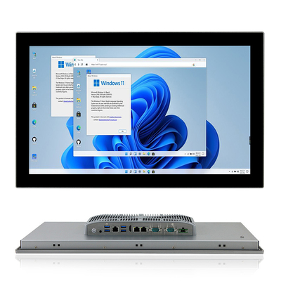 Écran tactile capacitif industriel sans ventilateur du panneau PC J6412 d'Intel Elkhart Lake de 21,5&quot;