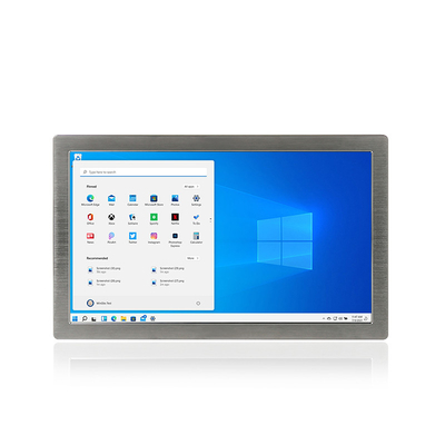PC Fanless AISI304/316 Rs232 Hmi Lan Usb de panneau d'acier inoxydable de contact