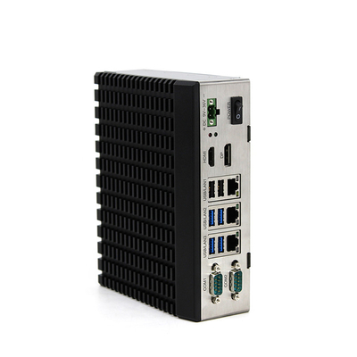 PC Fanless industriel de rail de vacarme mini avec l'alliage d'aluminium Shell de Windows10/11 8gb