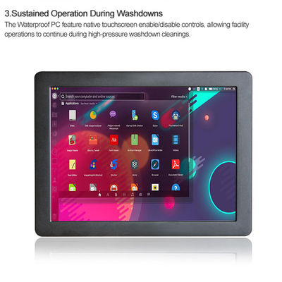 Hmi Vesa Industrial Panel Mount Pc, ordinateur d'écran tactile de contact d'Ip69k