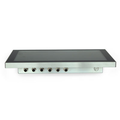 PC de panneau d'acier inoxydable de l'industrie chimique HDMI, ordinateur IP66 médical Fanless