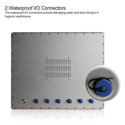 19 pouces d'I3-6100U ont mené le PC industriel Fanless d'écran tactile d'Ip69k pour IoT