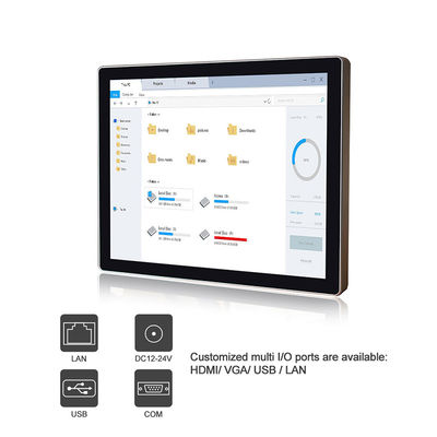 PC rocailleux d'écran tactile de Pcap, 19&quot; ordinateur de PC d'écran tactile d'alliage d'Ip69k Alu