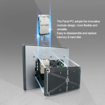 Hmi a enfoncé le PC industriel de panneau d'acier inoxydable avec GPIO