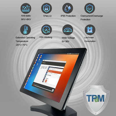 Intel I7 8565U Tpm industriel tout dans un PC RS232 d'écran tactile
