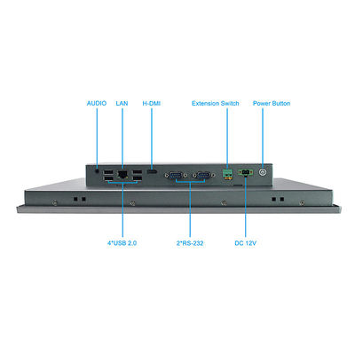 Contact multi EMMC 8G de PC de panneau de cadre ouvert de pouce Ip66 d'Android 17