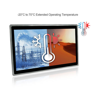 Linux 24&quot; industriel tout dans un contact multi plat de PC d'écran tactile