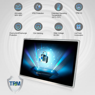 PC industriel d'écran tactile de VESA 1.6GHz 10 points de TPM2.0 capacitif