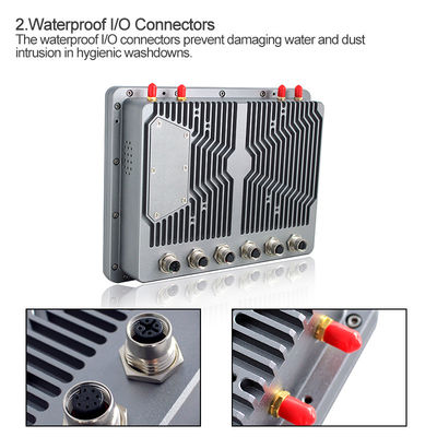 GPIO le PC industriel IP66 d'écran tactile de Linux de 8 pouces a complètement scellé résistif pour le véhicule