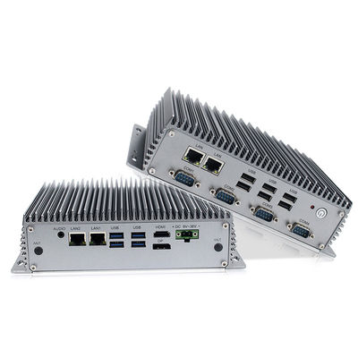 Le noyau Fanless industriel rocailleux I3 Windows10 de PCs de boîte a enfoncé les ordinateurs industriels