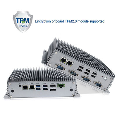 PC Fanless industriel de Rs485 I7 8565U mini, I7 Fanless incorporé Mini Pc