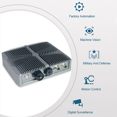 Double PC Fanless industriel de Lan Desktop 2USB mini, IP67 extérieur I5 Fanless Mini Pc