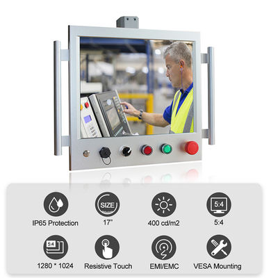 Encorbellement industriel Fanless d'acier inoxydable de PC de panneau d'OEM HMI