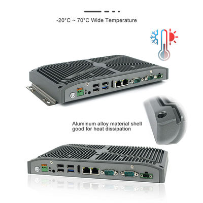 RS232 RS422 RS485 Mini Pc rocailleux 15W Intel Celeron pour payer le kiosque