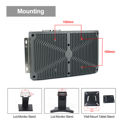 L'alliage incorporé Fanless Shell J1900 1.5A de PC de la boîte RS232 a enfoncé Mini Pc