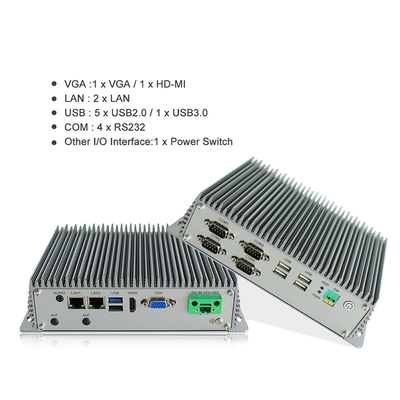 Le PC incorporé industriel Fanless de boîte a adapté le noyau aux besoins du client du quadruple J1900