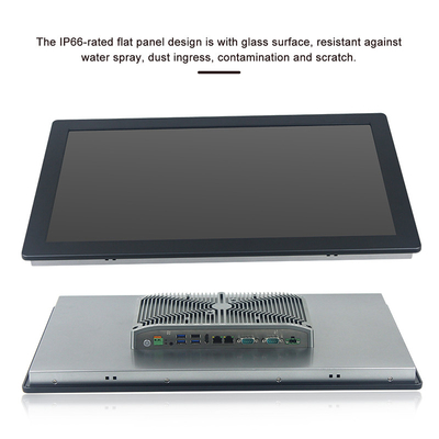 Avant industriel Fanless IP65 de bâti de mur d'ordinateur de PC de panneau inclus par contact de PCAP
