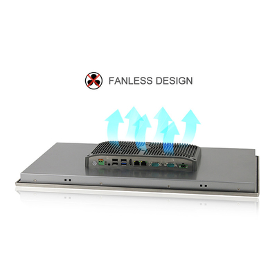 Contact du PC PCAP de panneau d'acier inoxydable Windows 10 RS485 IP65 pour l'automation industrielle