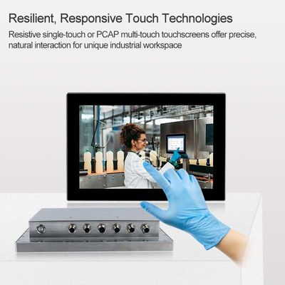 Qualité PC de panneau de COM Windows de LAN USB, ordinateur imperméable d'écran tactile de 12 câbles de pouce usine